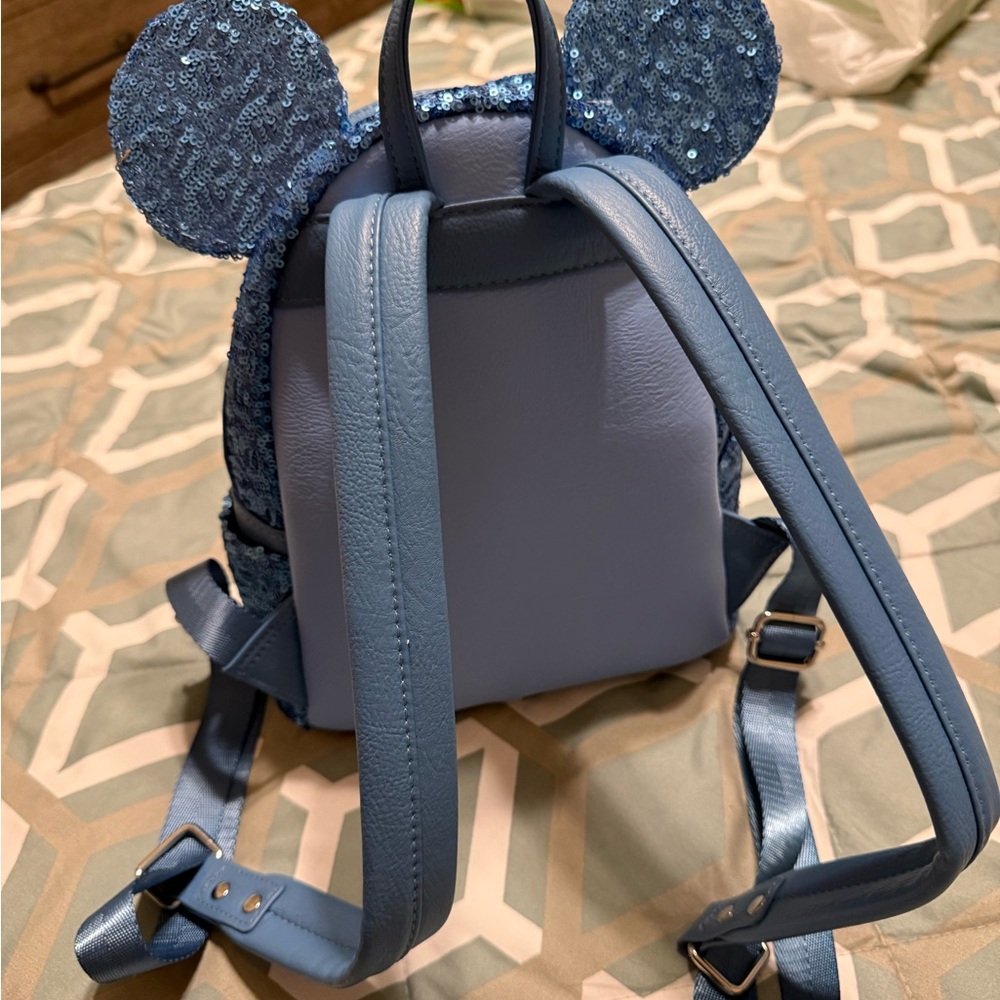 Disney Loungefly Sequence blue backpack - image 2